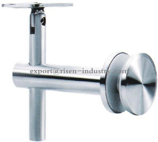 Handrail bracket RS322 glass to rail, material stainless steel 304,201, finishing satin, mirror