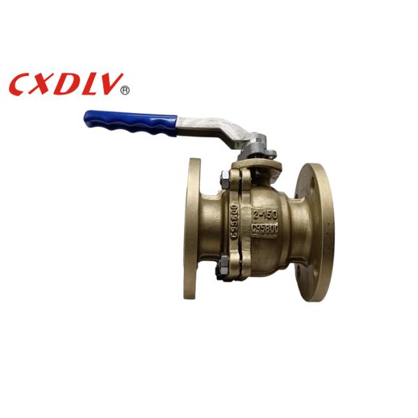 Aluminum Bronze 2-PC Body Floating Ball Valve With Lever Operation for Marine Project