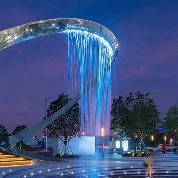 Artistic Fountain Sculpture Designed for Garden Decoration Made with Weather Resistant Material and Durable Construction