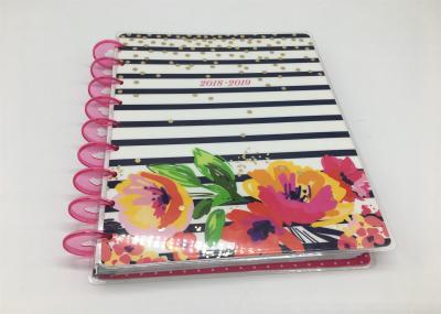Custom Pink Spiral Daily Planner Notepad /  Colorful Printing Agenda Notepad