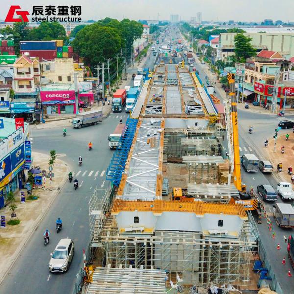 Q355B/Q235 Truss Bridge Construction Lightweight for Railroad Crossings
