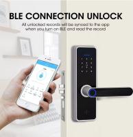 スマート電子入力ドアロック リモートロック解除 指紋ホームドアロックセキュリティ