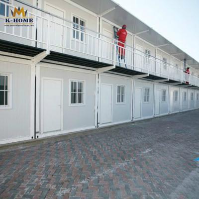 Conjunto fácil galvanizado da casa do recipiente de painel do sanduíche da armação de aço