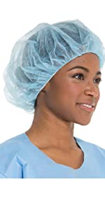 Elastic Cap covers, Medical Disposable Surgical Head Caps, Nonwoven Bouffant Mob Cap, Hair Net NURSE CAP