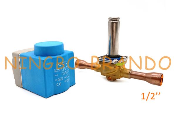 válvula de solenoide do líquido refrigerante da solda de 032F1217 EVR 10 NC 1/2” 12mm