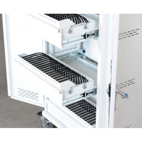 School Laptop Charging Station Cabinet 48 Units Laptop Storage Cabinet Steel Material