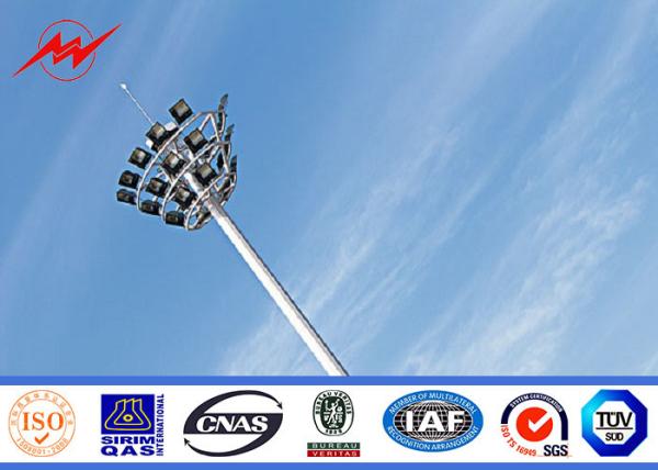 Antena tubular de Polo de 15 medidores torres altas da única que iluminam a torre clara do mastro