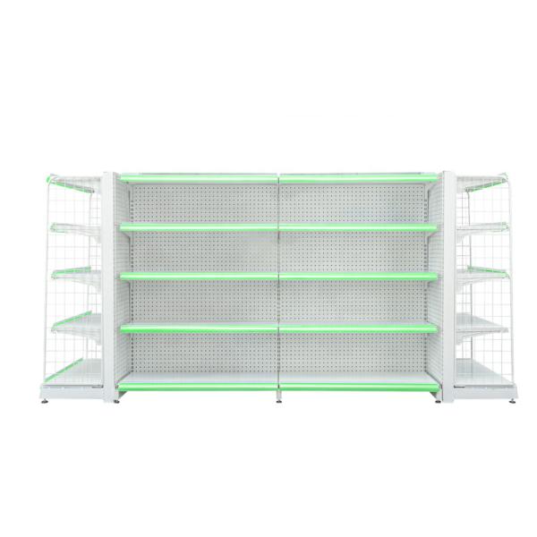 Grocery Store Supermarket Gondola Shelving Q235 Steel