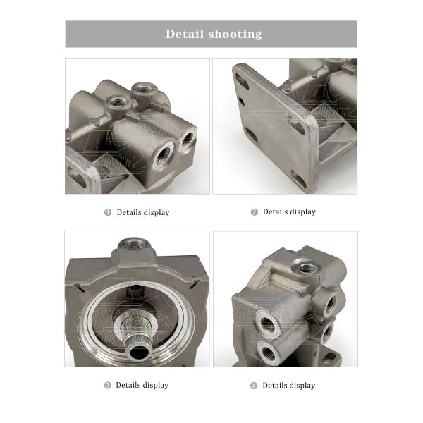 Aluminum Die Casting Fuel Filter Head 0762 Standard Size