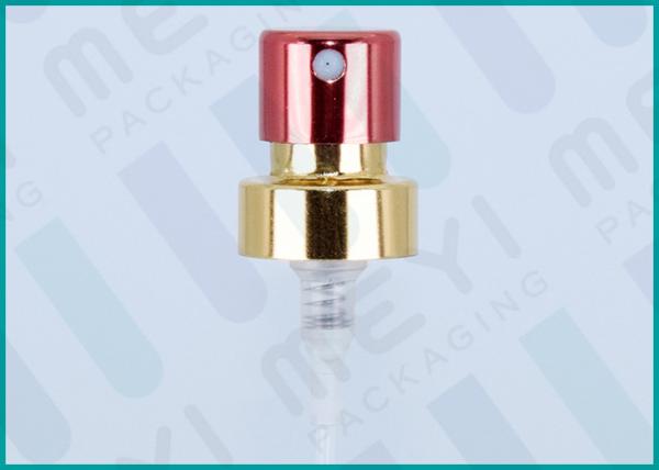 Bright Colorful Perfume Finger Pump Sprayer , Aluminum Fine Mist Pump