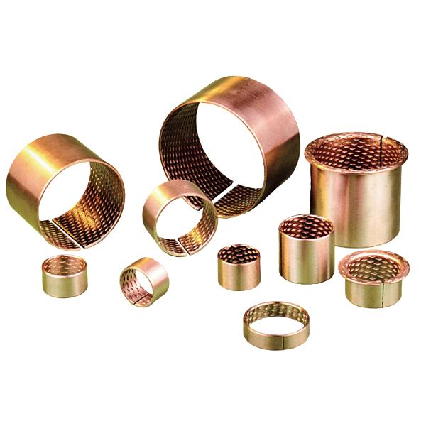 High Load Capacity Bronze Sleeve Bushings Made Of CuSn8 With Lubrication Indents