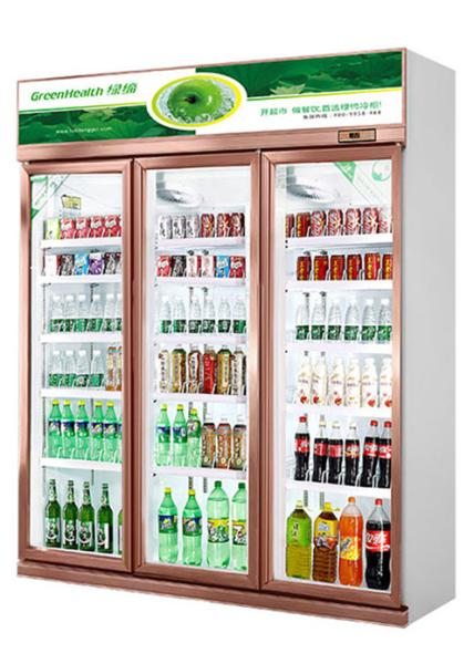 service en verre vertical d'OEM de refroidisseur de boisson de porte de l'étagère 220V réglable
