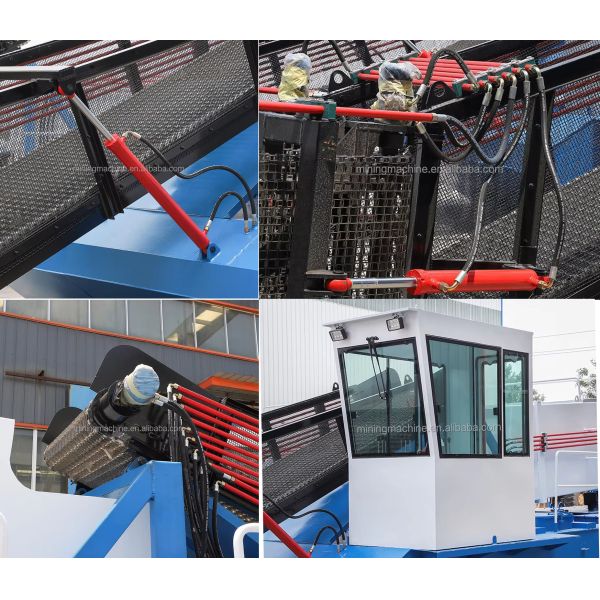 Stainless Steel Aquatic Plant Harvester with Large 300L Fuel Tank for High Endurance Water Hyacinth Removal