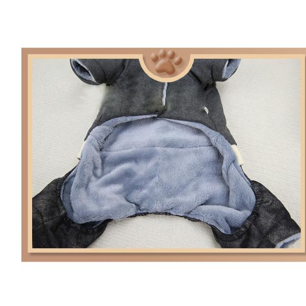 Comfortable Dog Jumper Coat Warm 2 Layers Fleece Lined Classic Knitted Winter Clothes