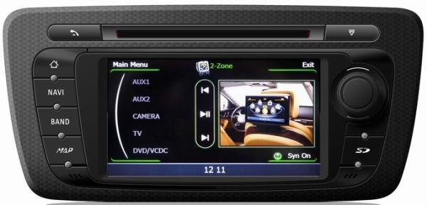 Car autoradio multimedia for Seat Ibiza 2013 with video 1080P A8 chip auto navigation OCB-246