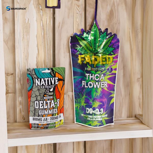 Pantone Custom marijuana packaging bag With Strong Management And Certified Child Resistant Design