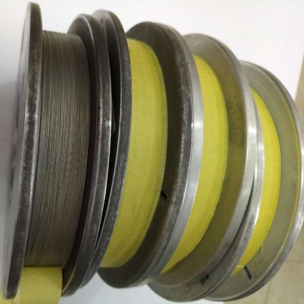 0.065 - 0.1mm Diamond Cutting Wire High Carbon Steel Core For Crystal Silicon Slice