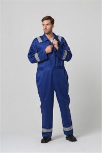 Vestuário de proteção instantâneo 350gsm do arco elétrico do fogo de Royal Blue