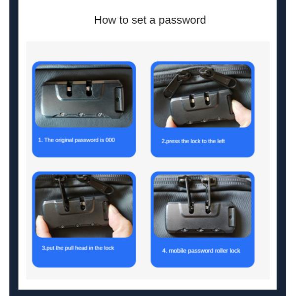 900D Laminating Oxford Anti Theft Chest Bag