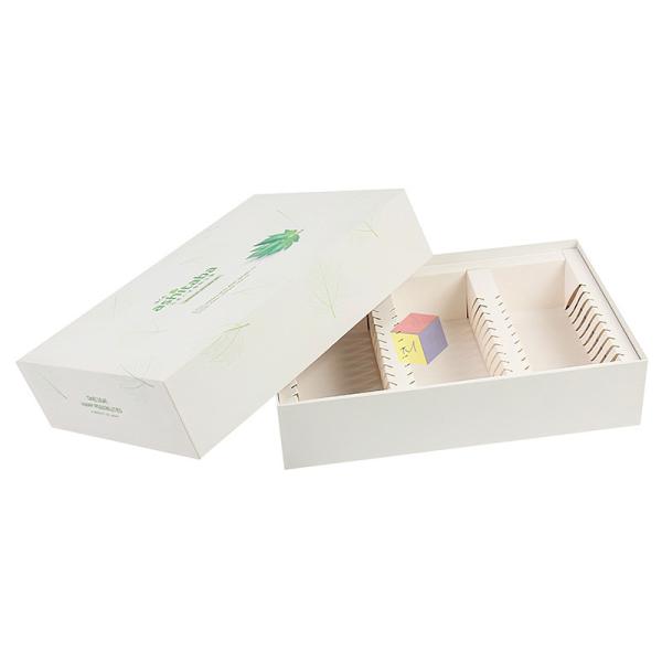 Couvercle et base de sac à thé recyclés Boîte d'emballage Carton robuste avec séparateur de papier