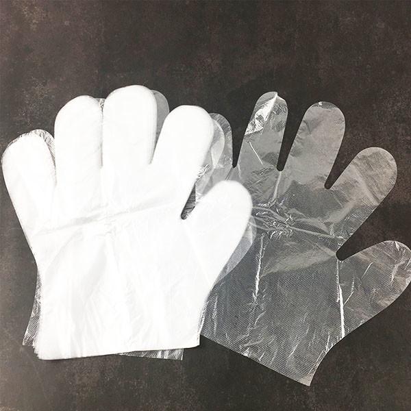 Restaurant Disposable Poly Gloves / Protective Disposable HDPE Food Contact Gloves
