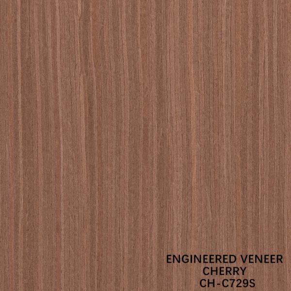 Panneaux de placage en bois de cerisier, motifs fantaisie, fil droit, épaisseur 0,18-0,6 mm, personnalisés pour la décoration hôtelière CH-302-1S/729S/1149S/1509S