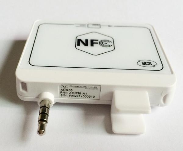 Mini Portable RFID Card Reader NFC Contactless White Color Lightweight