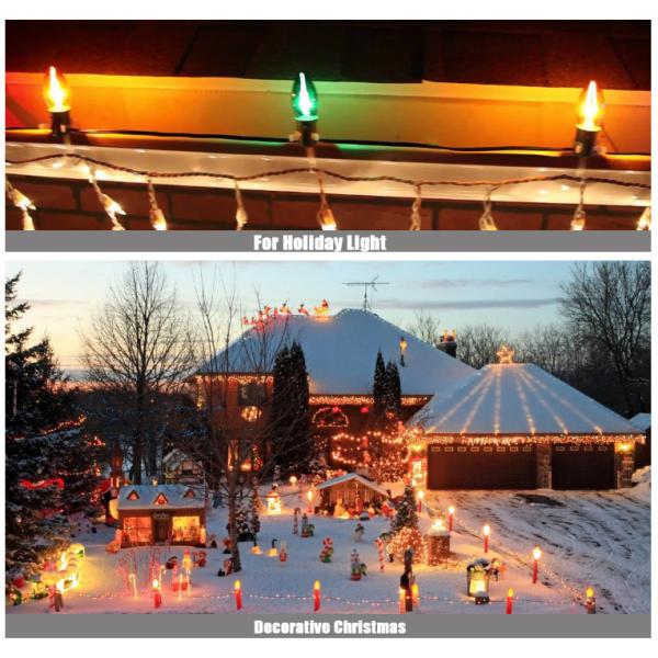 240V 220V Dimmable привело шарик нити СИД шариков C7 E12 1W Edison