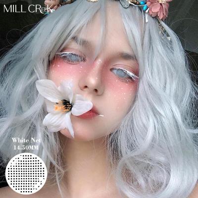 Olhos HEMA Halloween White Contacts da boneca, lentes de contato de KSSEYE Cosplay