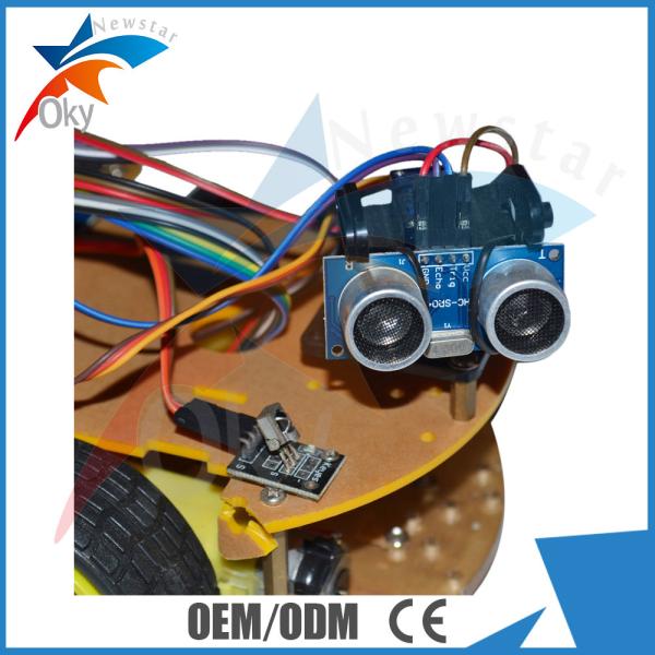 Remote Control Arduino Car Robot Bluetooth Infrared Controlled with Ultrasonic module