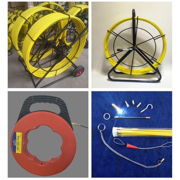 Fish Tape Fiberglass Duct Rodder Cable Pulling Rodders Rod Dia 6mm-14mm