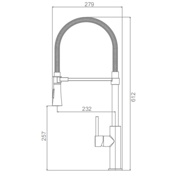 2 Spray Mode Magnetic Docking Kitchen Faucet Silicone Hose 360 Rotate Kitchen Tap