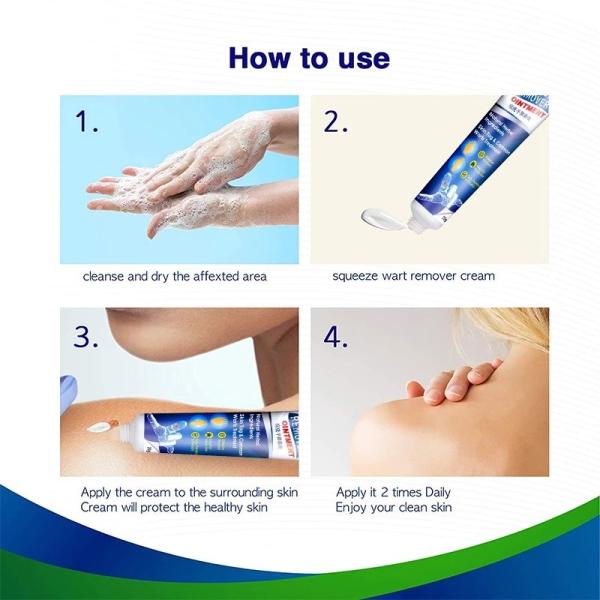 Odorless Instant Blemish Remover Gel Warts Treatment Cream For Any Skin