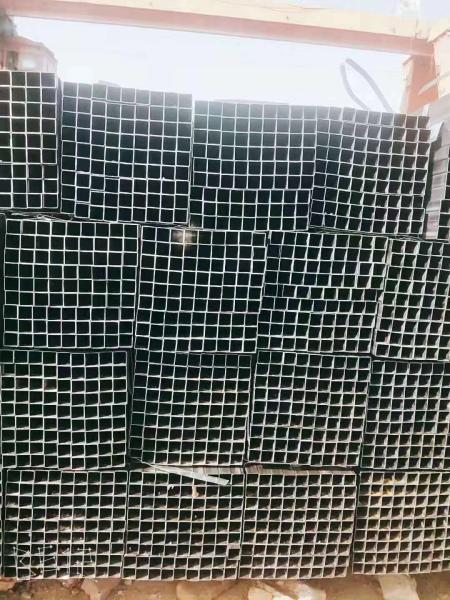 Metal Iron Black Square Steel Tubing Stable Wear Resistance High Bearing Capacity