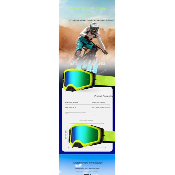 2025 New Model Colorful Coated Ski Goggles - Factory Customized - Anti-fog and Anti-glare Multi-color Snowfield Eye Protection Equipment