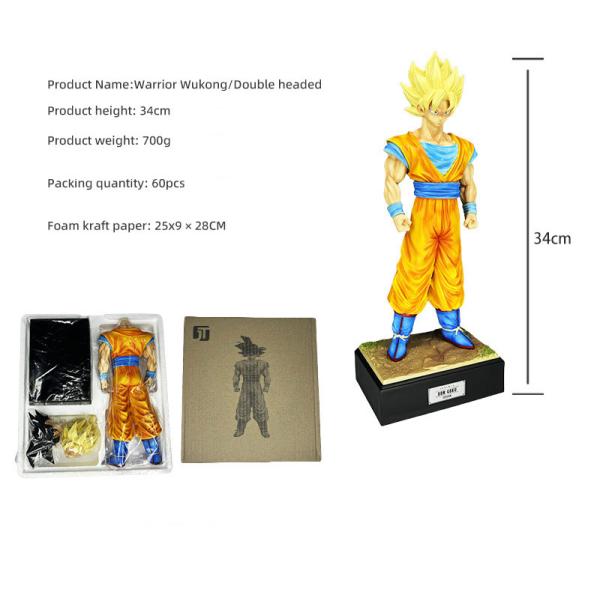 PVC Double Headed Wukong Model Figurines for Interactive Action Figures Toy Collectors