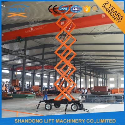 Mobile Platform Lift , 300kg 500kg 1000kg Load Capacity Hydraulic Scissor Lift Trolley 