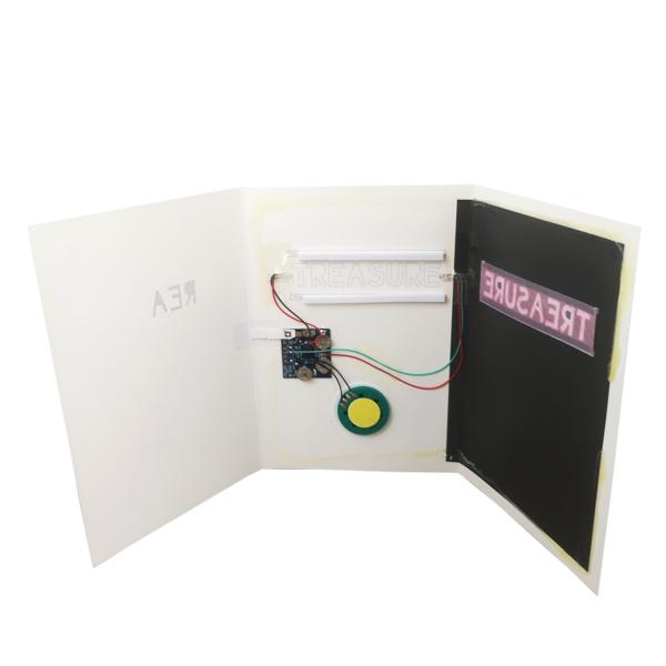 Paper Audio Greeting Cards Powered by Replaceable Batteries for Unforgettable Memories