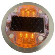 2.5V Dia 136mm Solar Road Marker 57 Ton Weight Resistance For Parkway Safety