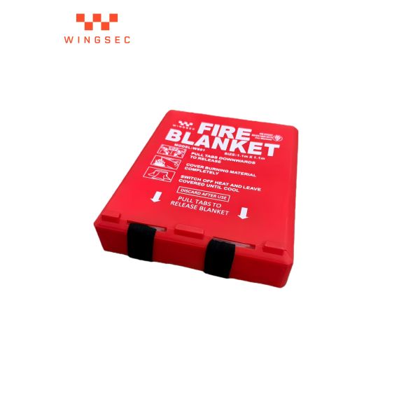 Couverture anti-feu blanche pour la cuisine 120x120cm, ignifugée