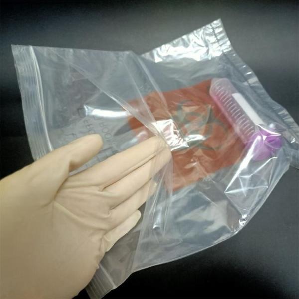 Medical Grade 3/4walls Customized Plastic Medical Pathology Specimen Collection Transport Zip Biohazard Bag