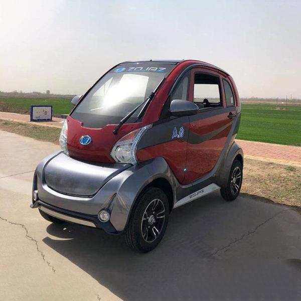 Latest design electric car center drive solar panel electric mini car lithium battery made in China with 3 seats