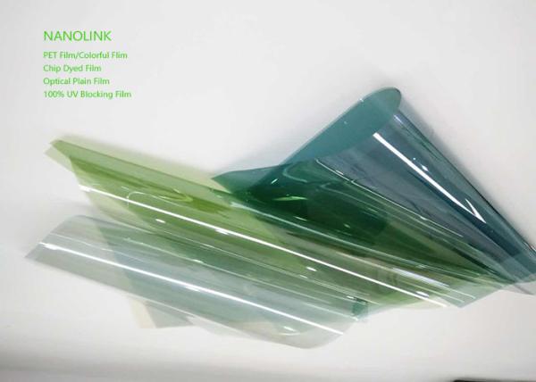 Energy Saving Solar PET Window Film For Vehicle / House Windows Customized Color