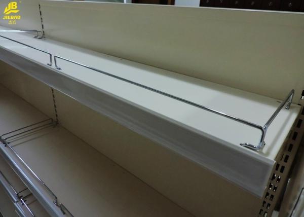 Island Display Medical Shop Racks , Iron Front Fence Pharmacy Shelving Units