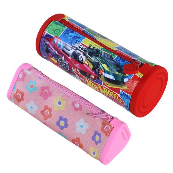 BPA FREE Силиконовый карандаш корпус большой вместимости офисные школьные канцелярские принадлежности организатор макияж сумка карандаш сумка для мальчиков девочек