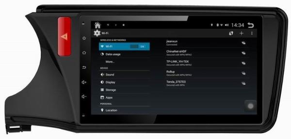 Ouchuangbo auto radio DVD player for Honda City 2015 with 3G wifi SWC Cortex A9 Quad core Android 4.4 System