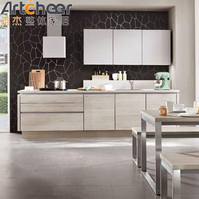 Malaysia Gloss Kitchen Units Cabinets with Laminated Finish and Solid Wood Door Panel