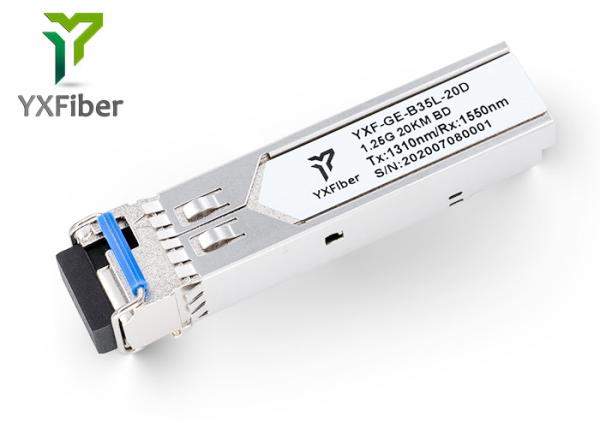 Transceptor bidirecional BIDI FTTX de GLC-LH-SMD 1.25Gb/S 20KM 1310nm Sfp