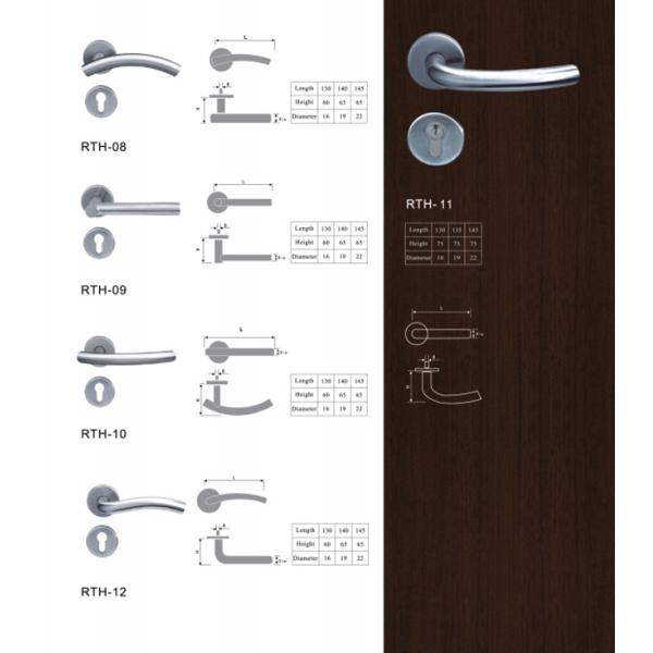 Европейским нержавеющая сталь расклассифицированная огнем двери рукоятки рычага твердая 304 для межкомнатной двери