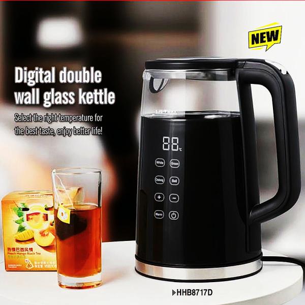 Mechanical Control Electric Glass Kettle Perfect for Household Tea Time